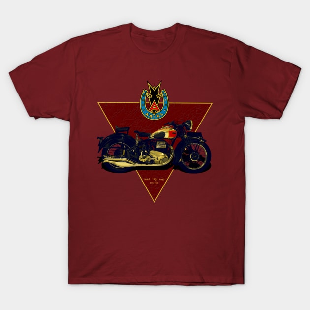 The_1939_Infamous_1000cc_Ariel_Square_Four T-Shirt by MotorManiac